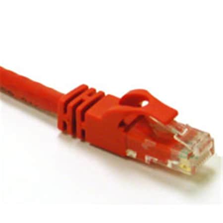 C2G 25ft CAT 6 550Mhz SNAGLESS CROSSOVER CABLE RED 27865
